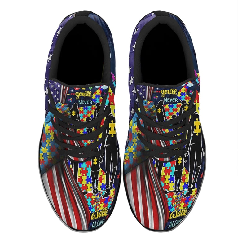 adidas gazelle silver green womens Autism Print – Freaky Shoes® main image 0