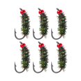 thumbnail image 1 of Griffith Gnat Fly Fishing Lure - 2PCS Bionic Fishing Bait Kit with Barb Hook and Box,Nymph Bionic Bait, 1 of 7