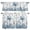 white, variant on 3 Piece Kitchen Curtains and Valances Set Blue Coastal Crabs Cafe Curtains 24 Inch Length Summer Ocean Sea Starfish Coral Shells Valance & Tier Curtain for Living Room Bedroom 54"x18"+27"x24"*2