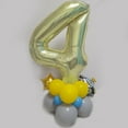 thumbnail image 3 of Number Balloon 40 Inch 4 Balloon Party Decorations, 4 Number Balloons 4 14 24 34 44 54 64 Balloons for Birthday Party Wedding, Bridal Shower Engagement Photo Shoot, Anniversary(Light Gold No 4), 3 of 14