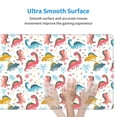 thumbnail image 5 of Pofeuu Dinosaur Print Desk Mat for Keyboard and Mouse，Computer Desk Matt for Desktop，Large Mouse Pad for Desk，Desk Pads on Top of Desks 12x31.5in, 5 of 8