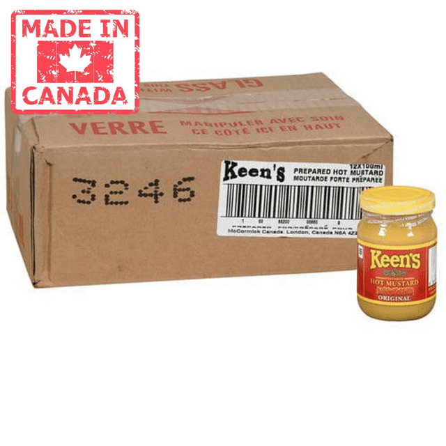 Keens Spice Hot English Mustard - 100 ML (12/Case) - Canadian Made