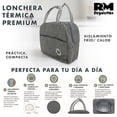 thumbnail image 4 of Lonchera Térmica Premium Bolsa Lunch Aislamiento Frío/ Calor gris, 4 of 7