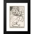 thumbnail image 2 of Percy J. Billinghurst 18x24 Black Modern Framed Museum Art Print Titled - The Lion, the Wolf and the Fox (1900), 2 of 5