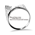 thumbnail image 1 of Quote When all else is lost the future still remains Ring Adjustable Love Wedding Engagement, 1 of 3