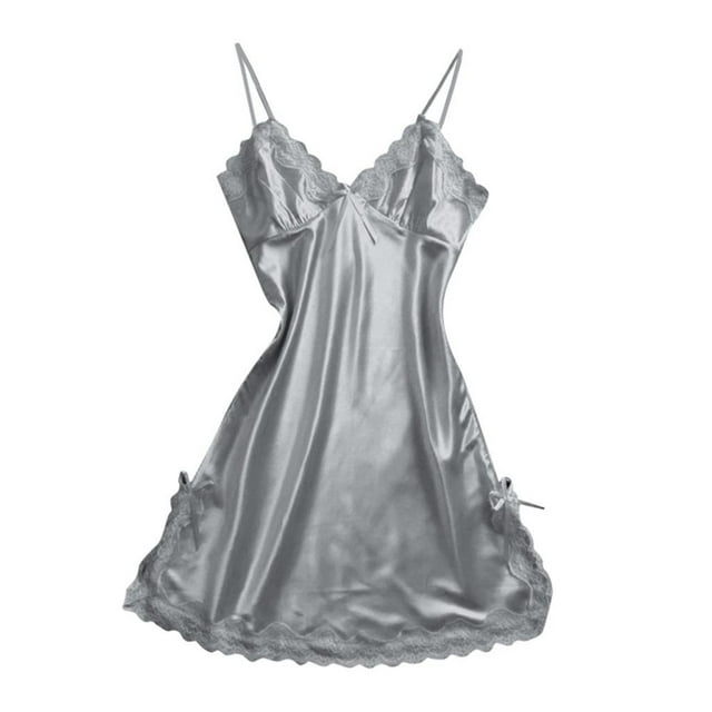 Camisón sexy de encaje para mujer, ropa interior, lencería sexy S