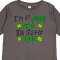 thumbnail image 4 of Inktastic I'm So Lucky I'm a Big Sister to Be Girls Long Sleeve Toddler T-Shirt, 4 of 5