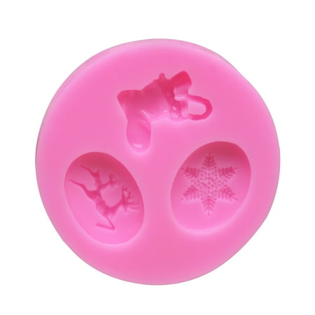 

Christmas Snowflake Silicone Cake Mold Soap Chocolate Candy Fondant Mold Kitchen Baking Tool (Random Color)