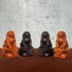 thumbnail image 2 of Ebony wood carved lion figurines, a pair of lions, solid wood home decorations for the entrance and living room, creative ornaments and handicrafts., 2 of 4