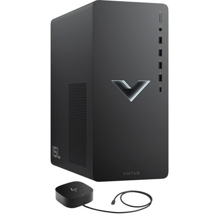 HP Victus TG02 Gaming/Entertainment Desktop PC (Intel i3-12100F 4-Core  GeForce GTX 1650  16GB RAM  1TB SATA SSD  Wifi  USB 3.2  HDMI  Win 11 Home) with G5 Essential Dock