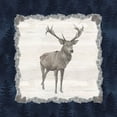 thumbnail image 2 of Reed, Tara 12x12 White Modern Wood Framed Museum Art Print Titled - Blue Cliff Mountains II-Deer, 2 of 4