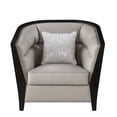 thumbnail image 4 of Chair with Curved Fixed Back and Shelter Arms, Beige, 4 of 5