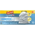 Glad ForceFlexPlus XL 20 Gallon Kitchen Trash Bags, Fresh Clean Scent, Febreze Freshness, 30