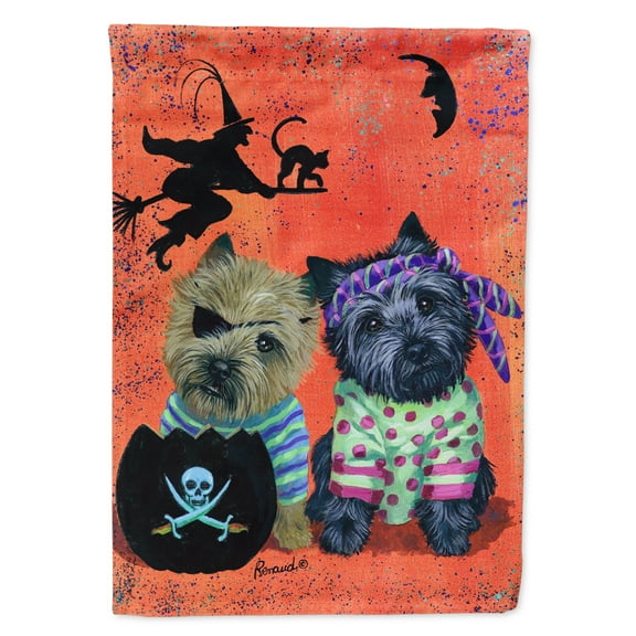 Cairn Terrier Pirates Halloween Flag Canvas House Size