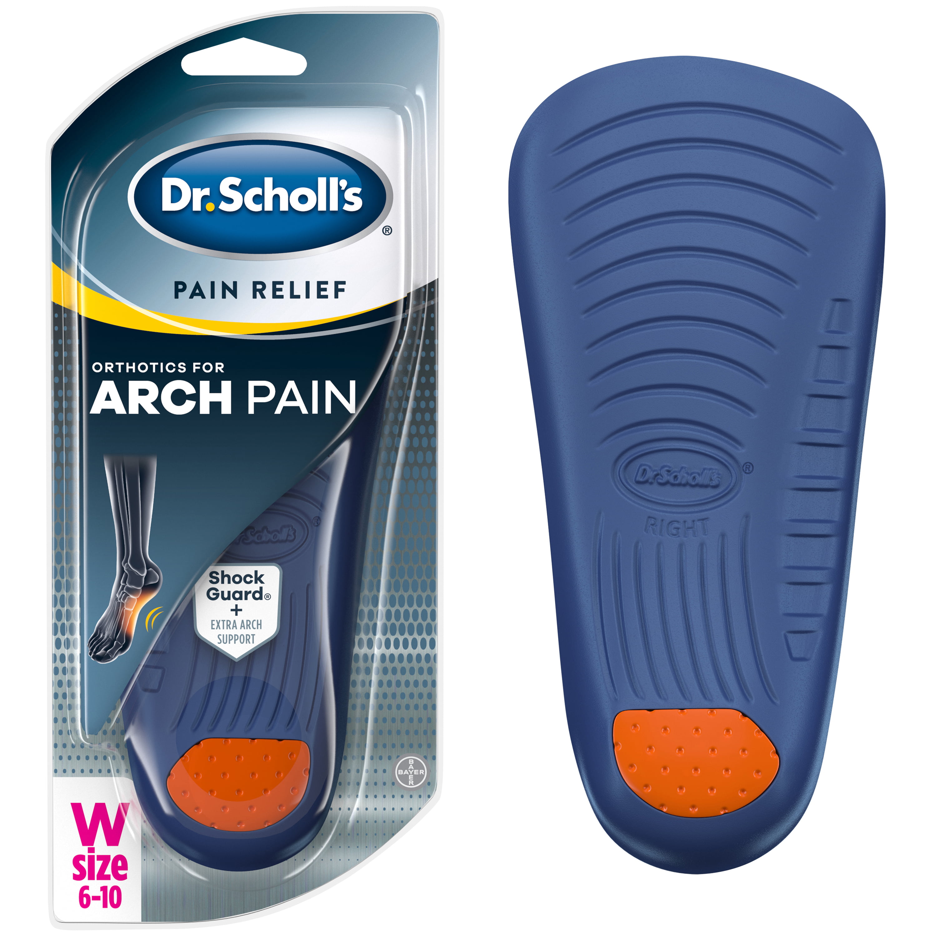 Dr. Scholl's Pain Relief Orthotics for Arch Pain for Women, 1 Pair ...