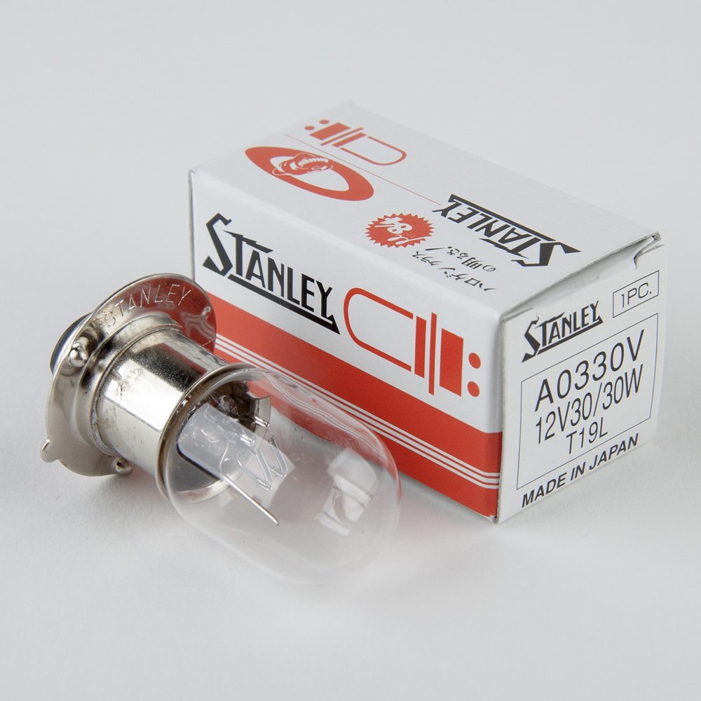 Stanley A0330V 12V 30/30W T19L Clear Auto Bulb, Made in Japan Quantity