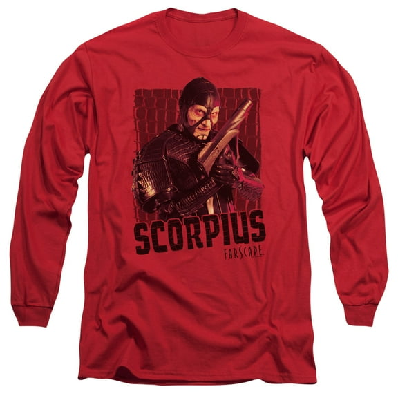 Farscape Scorpius Long Sleeve Adult 18/1 T-Shirt Red