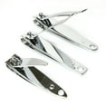 thumbnail image 2 of 3 Pack Toe Nail Clippers Set Manicure Finger Nail Clipper Cutter Stainless Steel, 2 of 6
