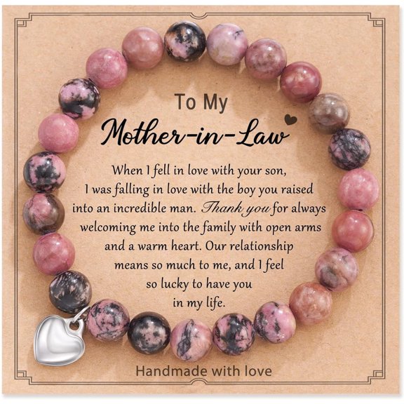 Gifts for Women, Natural Stone Bracelet for Mom Grandma Aunt Mother in Law Nana Boyfriend Mom