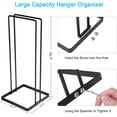 thumbnail image 2 of Hanger Organizer Stacker,Storage Rack Holds up to 58 Velvet Hangers for Closet & Laundry Room,Portable Hanger Holder Keeps Adult & Children's Hangers Neat & Tidy, 2 of 7