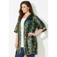 thumbnail image 4 of Catherines Women's Plus Size In-Vogue Velvet Kimono, 4 of 5