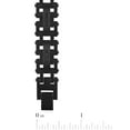 thumbnail image 4 of Men's 0.15 ctw Black Diamond Black Finish Steel Link Bracelet, 4 of 5