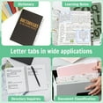 thumbnail image 6 of Triani 8 Sheet A-Z Tabs Small Alphabet Index Tabs Self-Adhesive Page Tabs Transparent Alphabetical Tabs Small Book Page Tabs for Binder Notebook Book Folder Office(White), 6 of 7