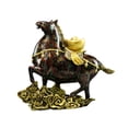 thumbnail image 3 of Estatua de caballo Fengshui Figura de resina Obra de arte Coleccionable Adorno de mesa para Vistoso, 3 of 9