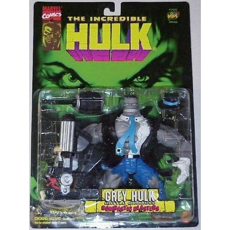 The Incredible Hulk Grey Hulk Battle Damaged Action Figure Toy Biz 1996