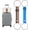 2PCS-A+D, variant on Luggage Connector Straps, Strong Adjustable Elastic Fastening Strap, Travel Bag Connector for Suitcases