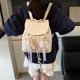 thumbnail image 3 of Mochila pequeña de estilo universitario con lazo de encaje de nueva moda 2025, diseño de nicho de alta gama, mochila de color sólido, 3 of 4