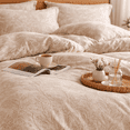 thumbnail image 3 of Say Yes Bedding Linen Jacquard Duvet Cover Set, Queen, 3 Count, 3 of 5