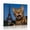 C, variant on XaaKee Canvas Wall Art Prints Bengal Cat Travel Concept Artwork Majestic Background Art Prints Inner Framed 18*12Inch