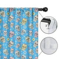 thumbnail image 4 of Blackout Kids Curtains,Blue Skull Floral Pattern Childrens Insulated Curtains Set Of 2,Bedroom Essentials,Toddler Room Decor 42x54in(106x137cm), 4 of 5