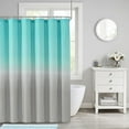 thumbnail image 2 of Lksixu Blue Shower Curtain Set with 12 Hooks 71x71" Blue and Gray Gradient Waterproof Quick-Drying Hotel Quality Nordic Style Bathroom Decor for Bathrubs Spa, 2 of 5