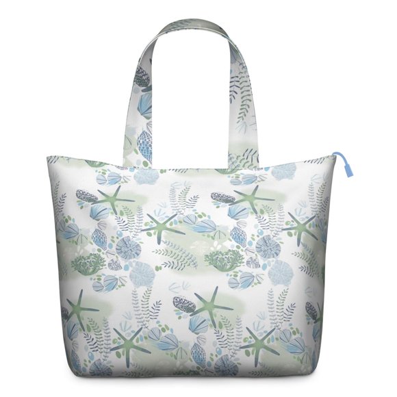 Sac Fourre-Tout de Voyage Motif Coquillage en Spirale Mignon, Sac de Week-End Léger pour Aventures en Mer et Corail pour Femmes