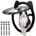 thumbnail image 2 of Cat Door for Interior Doors,Cat Puppy Door with Lockable Safe Magnetic Flap Door,Indoor and Outdoor Cat Door for Small, Medium, Large Cats, 2 of 9