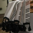 thumbnail image 5 of Nouveaux Rideaux style boho pour Salon Chambre Cuisine Décoration Tissu Imprimé Coton Lin Rideau de Baie Vitrée, 5 of 5