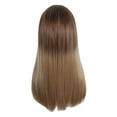 thumbnail image 2 of DOPI Brazilian Virgin Hair Full Lace Cap Band Human Hair Wigs For Black Women 65CM Beautiful Sexy Gold Party Wigs Long Curl, 2 of 6