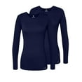 thumbnail image 1 of Adar sous-Couches pour Femmes, Lot de 2 - T-Shirt de sous-Couche à Manches Longues Confortable, 1 of 7