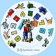 thumbnail image 3 of Bloques de construcción para ensamblar, juguetes educativos, figuras de acción, transformación, números, robot, juguete de deformación para niños, 3 of 5