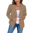 thumbnail image 1 of IMENGL Jackets Long Sleeve Lapel Button Slim Jacket Plus Size Work Coat, Yellow M, Size M-2XL, 1 of 6
