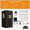 thumbnail image 5 of MOPHOTO Portable Sauna for Home,Upgraded Personal Steam Box with 3L&1200W Steamer Folding Chair Remote Control Extra Large Size Home Sauna Tent for Relaxation Spa, 5 of 9