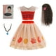 thumbnail image 1 of Niñas Moana Aventura Vestido Falda Conjunto Princesa Vestir Disfraz de Halloween, 1 of 5