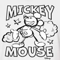thumbnail image 3 of Disney - Mickey Mouse - Original Sketch - Juniors Cropped Cotton Blend T-Shirt, 3 of 5