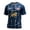 Royal Blue #17, variant on Soccer Jersey for Men Crew Neck Short Sleeve Baggy Loose Fit T-Shirt Graffiti Print Summer T Shirt Spain Brazil Argentina France Germany Portugal Pink L