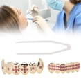 thumbnail image 3 of Decoration Gold Teeth Brace Set Metal Teeth Decoration Jewelry for  Party Hip Hop Show, 3 of 7