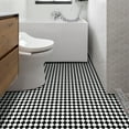 thumbnail image 2 of Abyssaly 11.8" x 11.8" 10pcs Peel and Stick Floor Tiles Self-Adhesive Waterproof Vinyl Flooring for Kitchen, Bedroom, Living Room(Black and White checkerboard design), 2 of 11