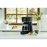 Mr. Coffee 12-Cup Programmable Coffeemaker, Brew Now or Later, Black