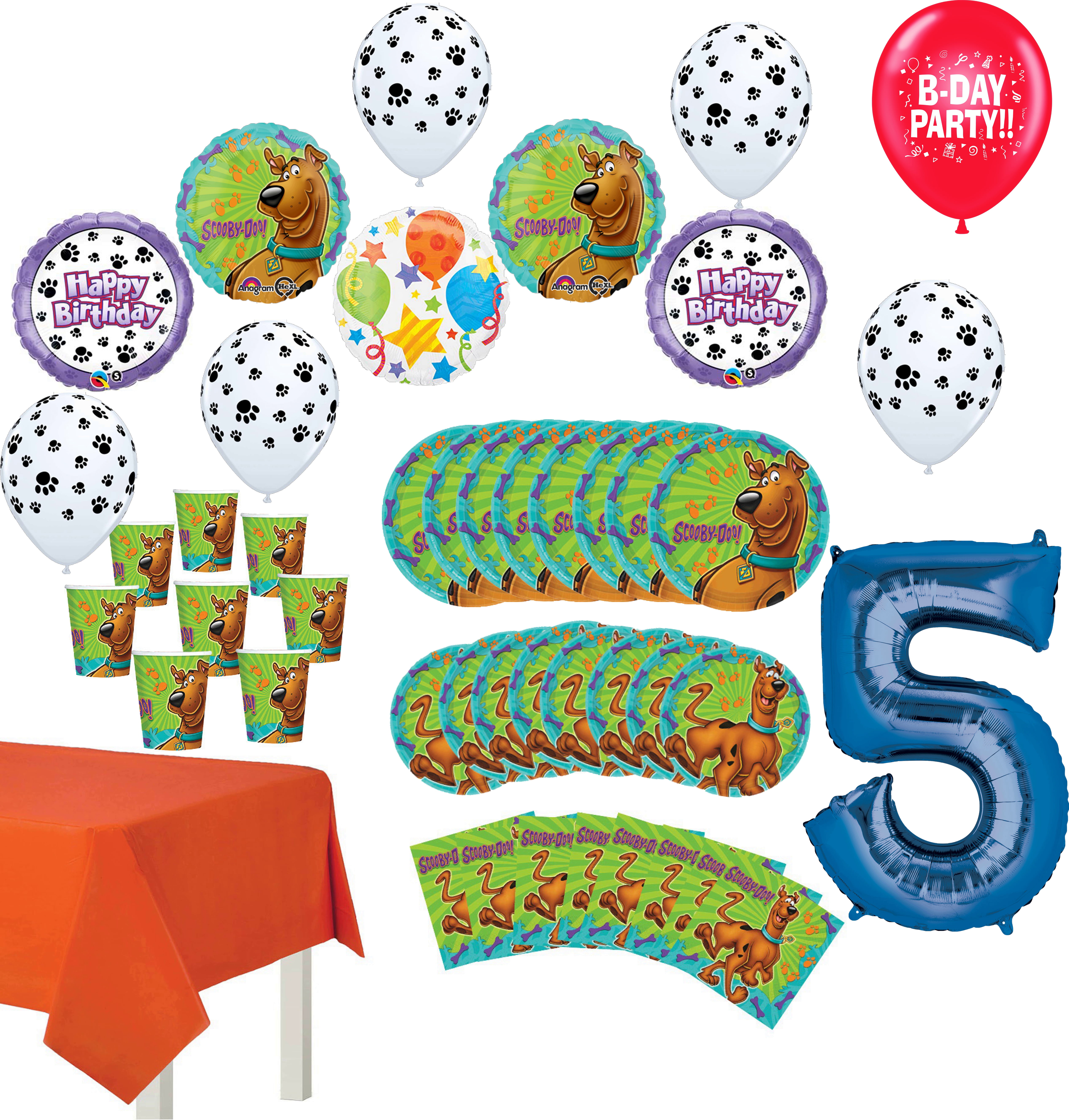 No Helium Needed TABLE DECORATION 5TH BIRTHDAY  3 PACK  FOIL BALLOON DISPLAY